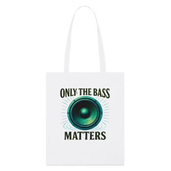 Techno – Only the Bass Matters - Stanley/Stella Organic Tote Bag - white - Front