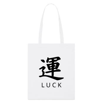 Kanji minimal – LUCK (運) | Vecteur gras - Tote bag bio Stanley/Stella - blanc - Devant