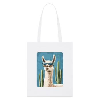 lama - Tote bag bio Stanley/Stella - blanc - Devant