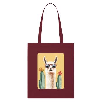 lama - Tote bag bio Stanley/Stella - bordeaux - Devant