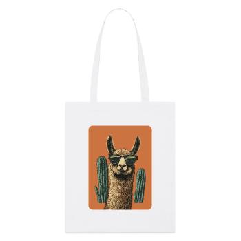 lama - Tote bag bio Stanley/Stella - blanc - Devant