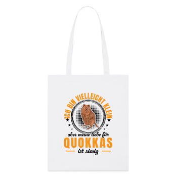 Quokka maybe small short-tailed kangaroo - Stanley/Stella Organic Tote Bag - white - Front