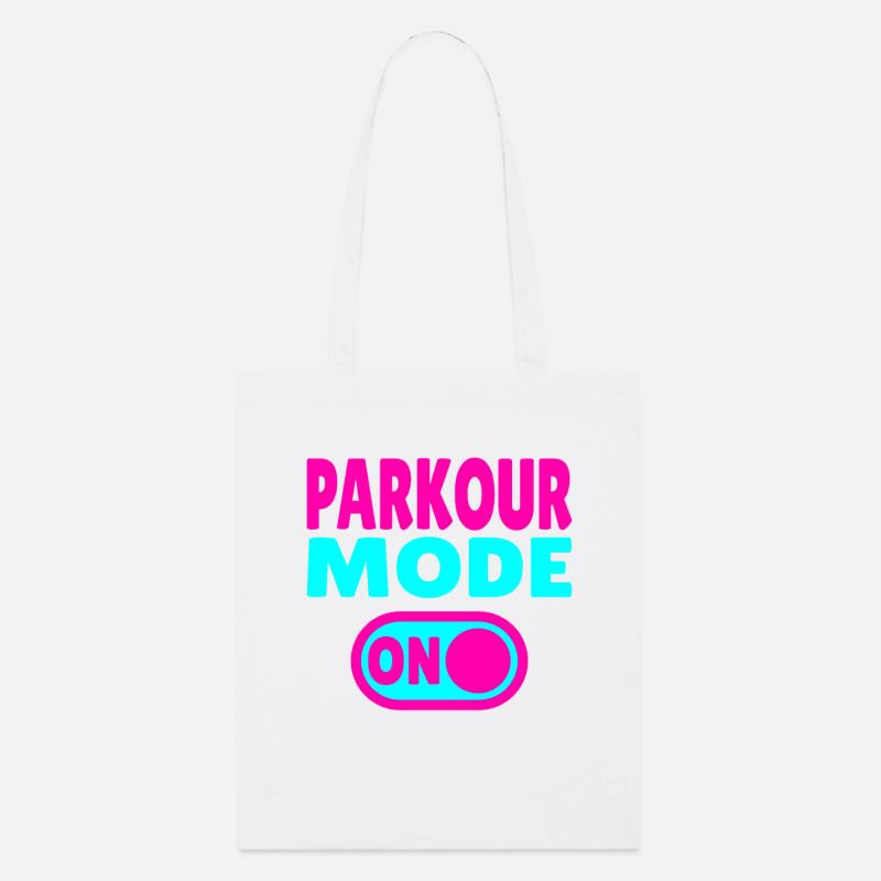 Parkour Mode ON - Stanley/Stella Organic Tote Bag - white