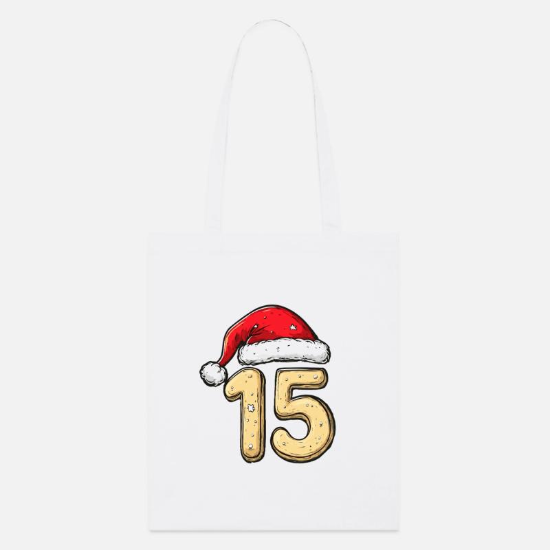 15 Numéro Biscuit Noël - Tote bag bio Stanley/Stella - blanc