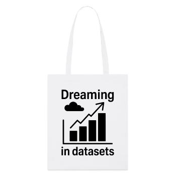 Data Analyst Saying Funny Data Analyst Gift - Stanley/Stella Organic Tote Bag - white - Front