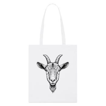 Goat - Stanley/Stella Organic Tote Bag - white - Front