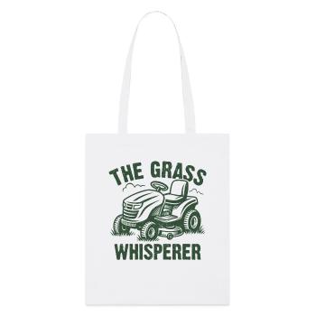 The Grass Whisperer - Stanley/Stella Bio-Stoffbeutel - Weiß - Vorne