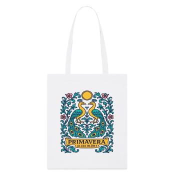 Primavera Ailes Blooms Ornement d’oiseau printanier - Tote bag bio Stanley/Stella - blanc - Devant