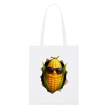 Corn - Stanley/Stella Organic Tote Bag - white - Front