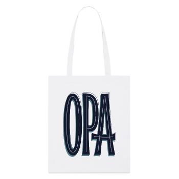 OPA Grossvater Opi - Stanley/Stella Bio-Stoffbeutel - Weiß - Vorne