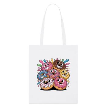 Troupe hétéroclite de donuts - Tote bag bio Stanley/Stella - blanc - Devant