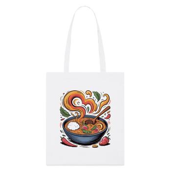 Magie du cœur de ramen avec parfum de légumes - Tote bag bio Stanley/Stella - blanc - Devant