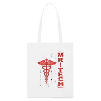 Drapeau Caducée rouge de MedTech - Tote bag bio Stanley/Stella - blanc - Devant