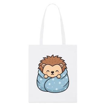 Star-hedgehog cuddle - Stanley/Stella Organic Tote Bag - white - Front