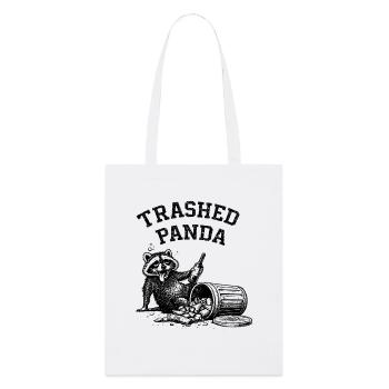 Trashed Panda - Stanley/Stella Organic Tote Bag - white - Front