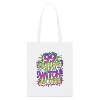 Witchcraft 99 Problems But Sorcery Spellcaster - Stanley/Stella Organic Tote Bag - white - Front