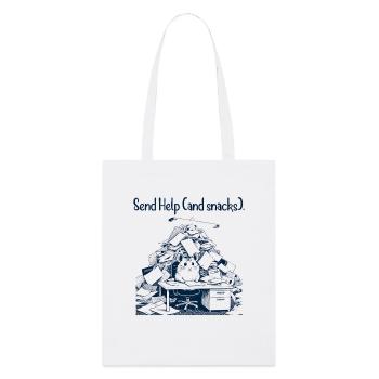 Hamster - Envoyez de l’aide et des encas - Tote bag bio Stanley/Stella - blanc - Devant