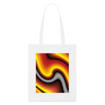 Jeu de couleurs de la vague de lave - Tote bag bio Stanley/Stella - blanc - Devant