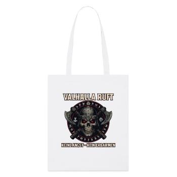 Valhalla appelle les runes vikings nordiques - Tote bag bio Stanley/Stella - blanc - Devant
