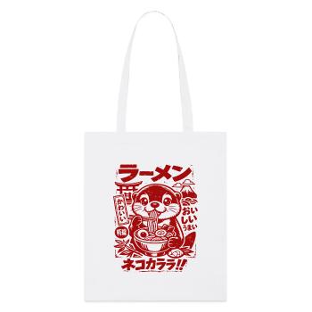 Loutre de Kawaii | Ramen | Soupe de nouilles | Restauration rapide - Tote bag bio Stanley/Stella - blanc - Devant