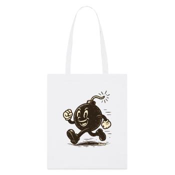 Une bombe de dessin animé - Tote bag bio Stanley/Stella - blanc - Devant