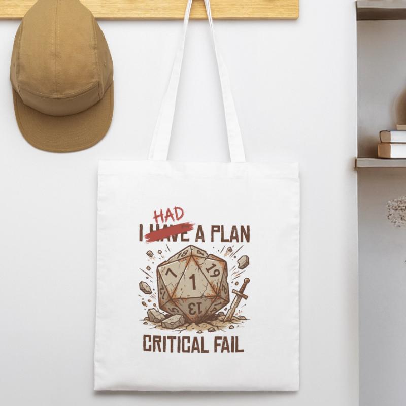 Échec critique – J’avais un plan cube Tote bag bio Stanley/Stella