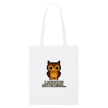 Chargement des Pixel Owls Mignonnerie - Tote bag bio Stanley/Stella - blanc - Devant