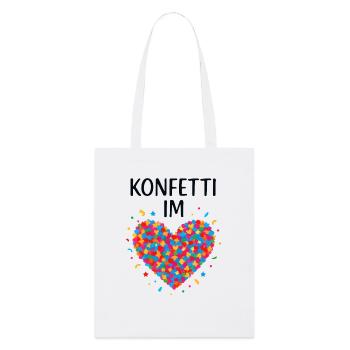 Carnival confetti in the heart of Shrovetide Carnival - Stanley/Stella Organic Tote Bag - white - Front