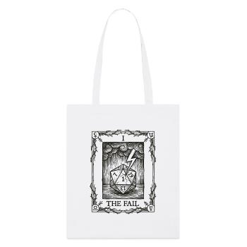 Real Bad Luck Dice Tarot Pen and Paper - Stanley/Stella Organic Tote Bag - white - Front