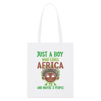 Safari Afrique Serengeti Faune Savannah Boy - Tote bag bio Stanley/Stella - blanc - Devant