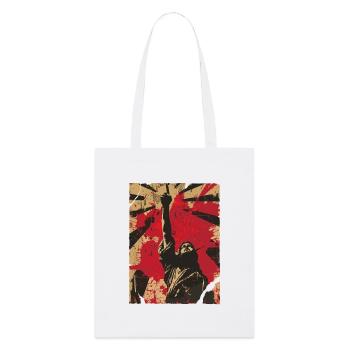 Standing Fist Protest - Stanley/Stella Organic Tote Bag - white - Front