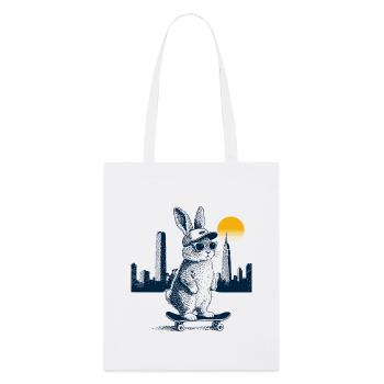 Skater Bunny - Tote bag bio Stanley/Stella - blanc - Devant