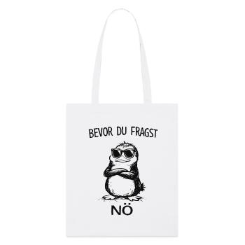 Avant que tu ne demandes, No Penguin - Tote bag bio Stanley/Stella - blanc - Devant