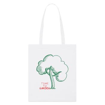 Time for the garden - Stanley/Stella Organic Tote Bag - white - Front