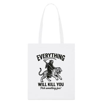 Chemise motivante pour les fans de Risk - Tote bag bio Stanley/Stella - blanc - Devant