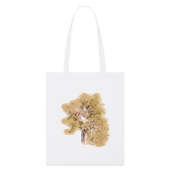 Peinture d’art sur les arbres naturels de conifères - Tote bag bio Stanley/Stella - blanc - Devant