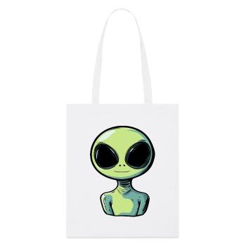 Alien Martian - Tote bag bio Stanley/Stella - blanc - Devant