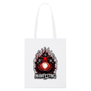 Démon Manifestant Enflammé - Tote bag bio Stanley/Stella - blanc - Devant