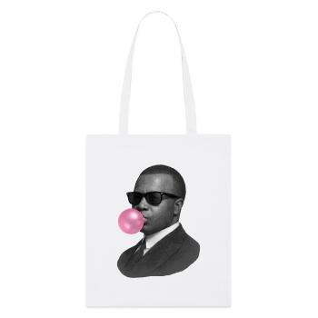 Scott Joplin with sunglasses and bubblegum - Stanley/Stella Organic Tote Bag - white - Front