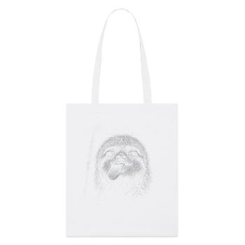 Paresseux souriant dans la nuit contraste - Tote bag bio Stanley/Stella - blanc - Devant