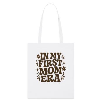 Erster Muttertag Mama Geschenkidee Familie Groovy - Stanley/Stella Bio-Stoffbeutel - Weiß - Vorne