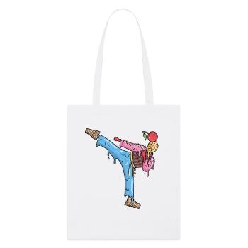 Fille Karaté Glace Artiste Martial Dames Taekwondo - Tote bag bio Stanley/Stella - blanc - Devant