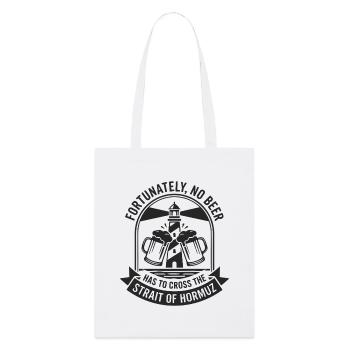 Heureusement, pas d’humour à la bière à la manière d’Hormuz - Tote bag bio Stanley/Stella - blanc - Devant