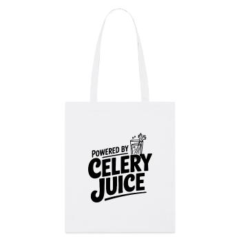 Powered by Celery Juice - Stanley/Stella Organic Tote Bag - white - Front