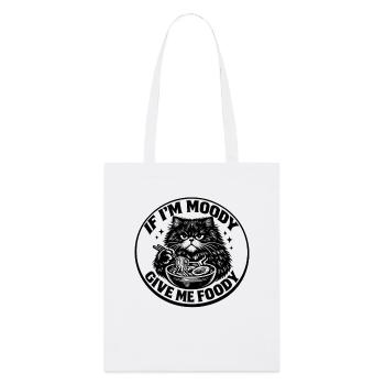 Bol de ramen Grummelkat Chat Grumpy Moody - Tote bag bio Stanley/Stella - blanc - Devant
