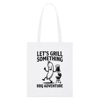 Lets Grill Something BBQ Adventure - Stanley/Stella Bio-Stoffbeutel - Weiß - Vorne