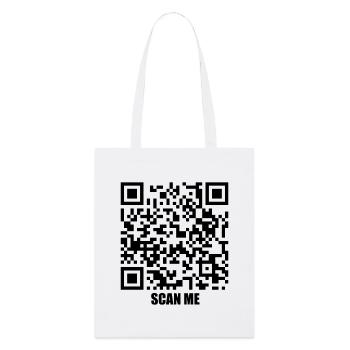 Message de citation – Embrasse-moi - Tote bag bio Stanley/Stella - blanc - Devant
