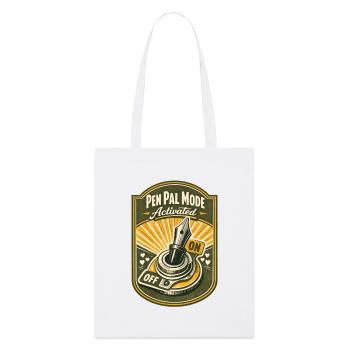 Penpal Mode On | Pen Pal - Stanley/Stella Organic Tote Bag - white - Front