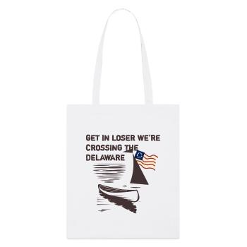 Monte, loser, on traverse le Delaware - Tote bag bio Stanley/Stella - blanc - Devant