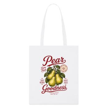 Birnen Pear Goodness Shirt - Stanley/Stella Bio-Stoffbeutel - Weiß - Vorne